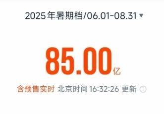 2025年暑期档电影总票房破85亿