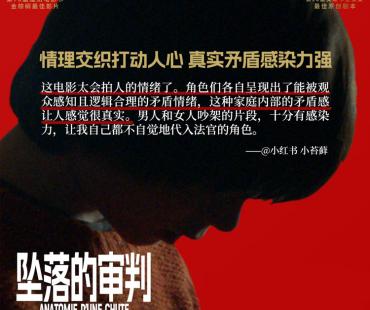 电影《坠落的审判》正在热映 奥斯卡金棕榈力作直指现实引热议