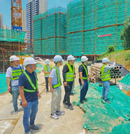 集团第三方巡检常德碧桂园·翘楚棠一期三标工地。