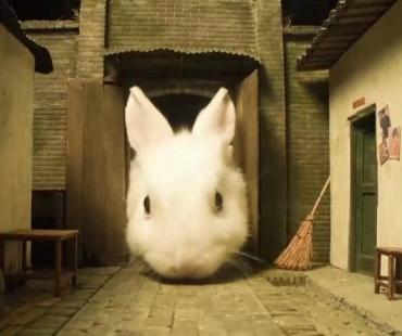 UP主携“十吨”兔子拜年获百万播放，还被央视翻了牌